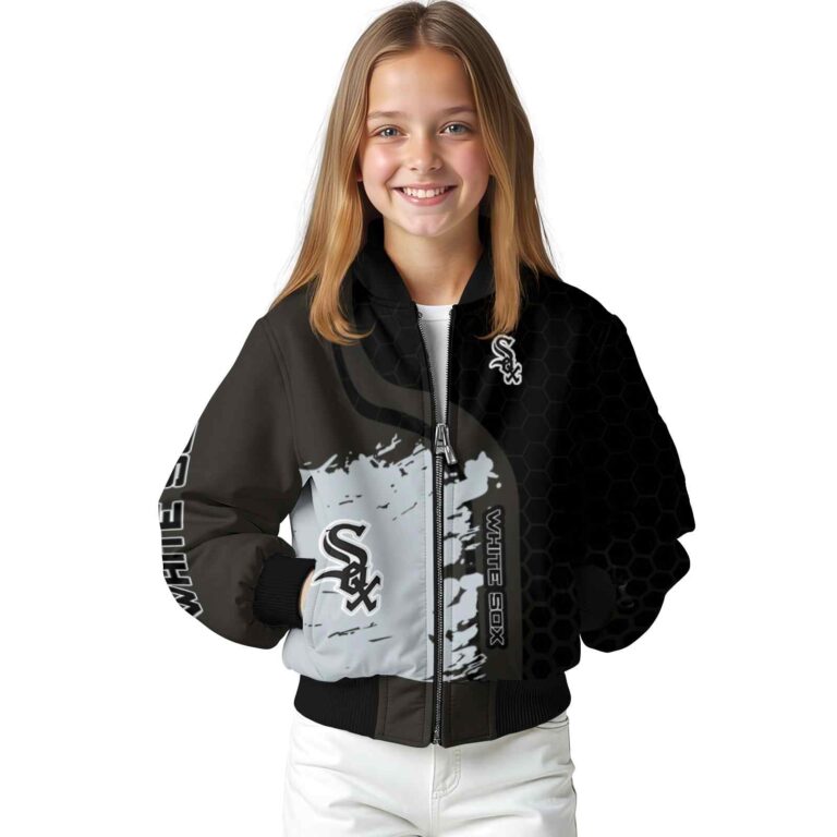 chicago white sox hexagonal pattern black jacket top rated
