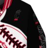 cincinnati bearcats baseball stitching black white jacket premium grade