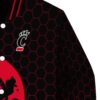 cincinnati bearcats hexagonal pattern red black jacket premium grade