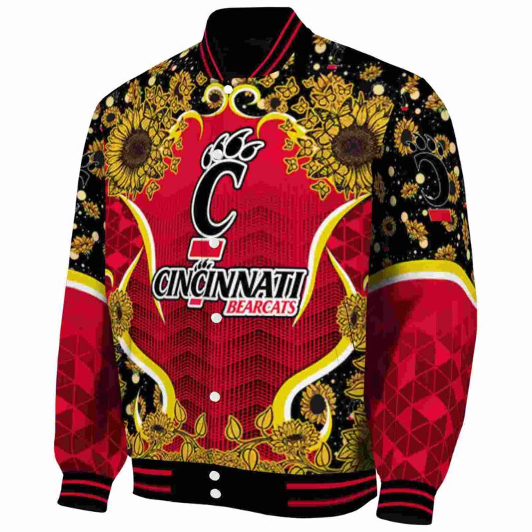 cincinnati bearcats sunflower bloom red yellow jacket best selling