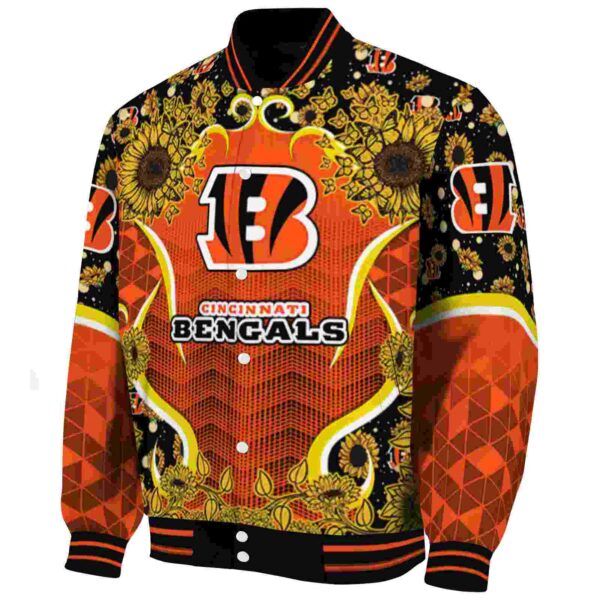 cincinnati bengals sunflower bloom orange yellow jacket best selling