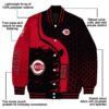 cincinnati reds hexagonal pattern red black jacket new arrival