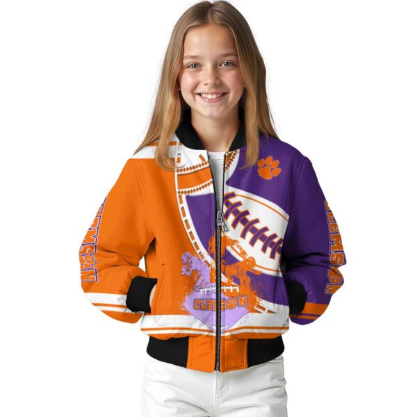 clemson tigers baseball stitching purple white jacket top rated