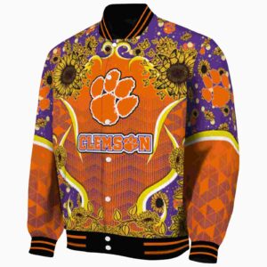 clemson tigers sunflower bloom orange yellow jacket best selling
