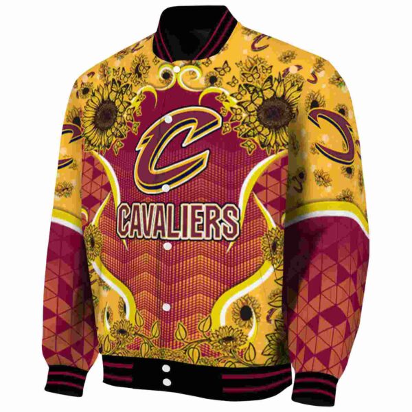 cleveland cavaliers sunflower bloom wine yellow jacket best selling