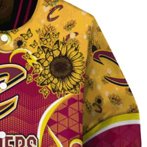 cleveland cavaliers sunflower bloom wine yellow jacket premium grade