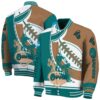 coastal carolina chanticleers baseball stitching gold white jacket fashion forward