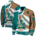 coastal carolina chanticleers baseball stitching gold white jacket best selling