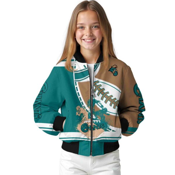 coastal carolina chanticleers baseball stitching gold white jacket top rated
