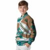 coastal carolina chanticleers baseball stitching gold white jacket trendy
