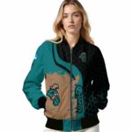 coastal carolina chanticleers hexagonal pattern green black jacket best selling