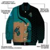 coastal carolina chanticleers hexagonal pattern green black jacket new arrival
