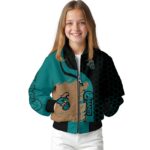 coastal carolina chanticleers hexagonal pattern green black jacket best selling