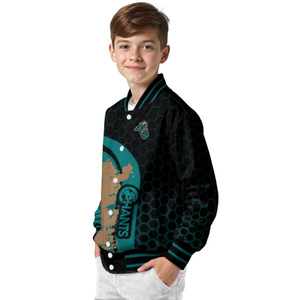 coastal carolina chanticleers hexagonal pattern green black jacket trendy