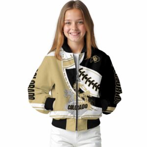 colorado buffaloes baseball stitching black white jacket top rated