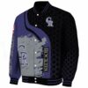 colorado rockies hexagonal pattern blue black jacket best selling