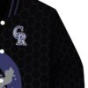 colorado rockies hexagonal pattern blue black jacket premium grade