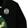 colorado state rams hexagonal pattern green black jacket premium grade