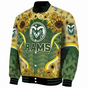 colorado state rams sunflower bloom green yellow jacket best selling