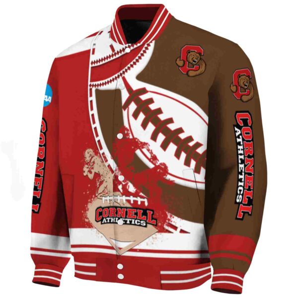 cornell big red baseball stitching brown white jacket best selling