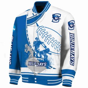 creighton bluejays baseball stitching white jacket best selling