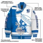 creighton bluejays baseball stitching white jacket best selling