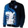 creighton bluejays hexagonal pattern blue black jacket best selling