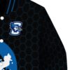 creighton bluejays hexagonal pattern blue black jacket premium grade