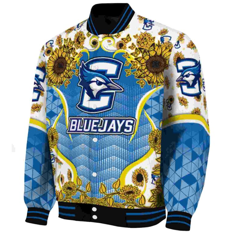 creighton bluejays sunflower bloom blue yellow jacket best selling