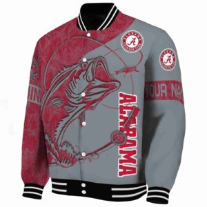 custom alabama crimson tide fishing rod gray jacket best selling