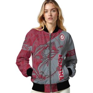 custom alabama crimson tide fishing rod gray jacket latest model
