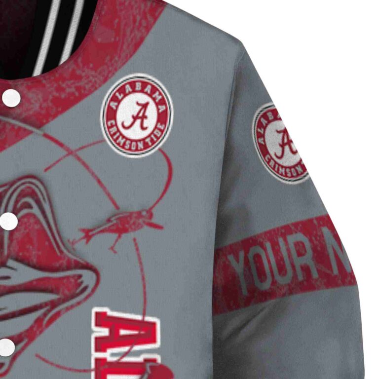 custom alabama crimson tide fishing rod gray jacket premium grade