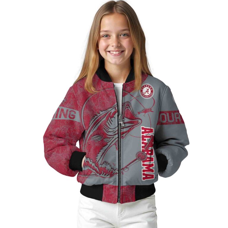 custom alabama crimson tide fishing rod gray jacket top rated