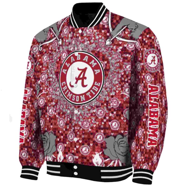 custom alabama crimson tide heart explosion crimson jacket best selling
