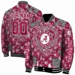 custom alabama crimson tide heart explosion crimson jacket best selling