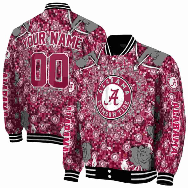 custom alabama crimson tide heart explosion crimson jacket fashion forward
