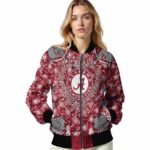 custom alabama crimson tide heart explosion crimson jacket best selling