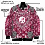 custom alabama crimson tide heart explosion crimson jacket best selling