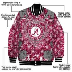 custom alabama crimson tide heart explosion crimson jacket new arrival