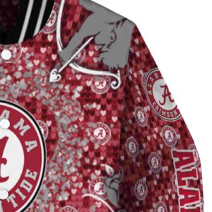 custom alabama crimson tide heart explosion crimson jacket premium grade