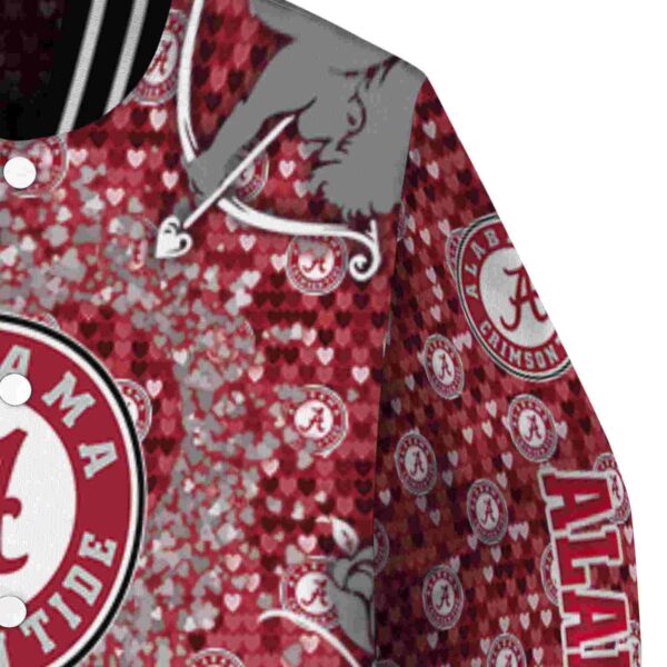 custom alabama crimson tide heart explosion crimson jacket premium grade