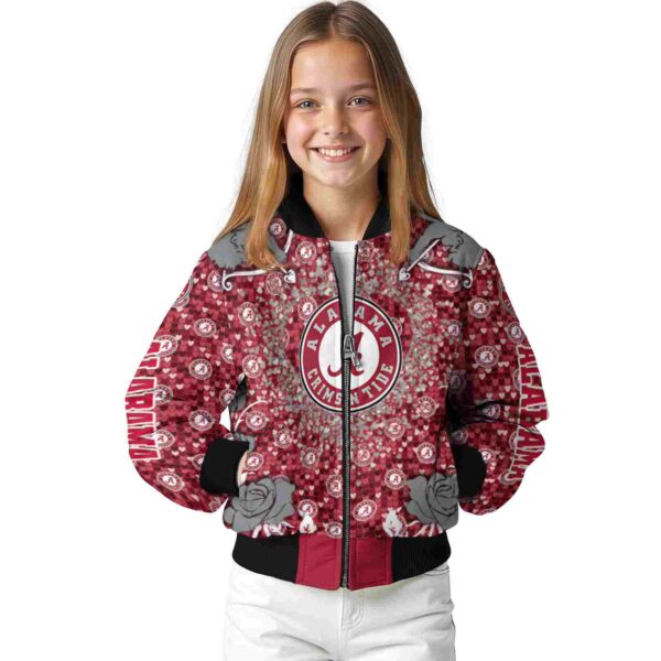 custom alabama crimson tide heart explosion crimson jacket top rated