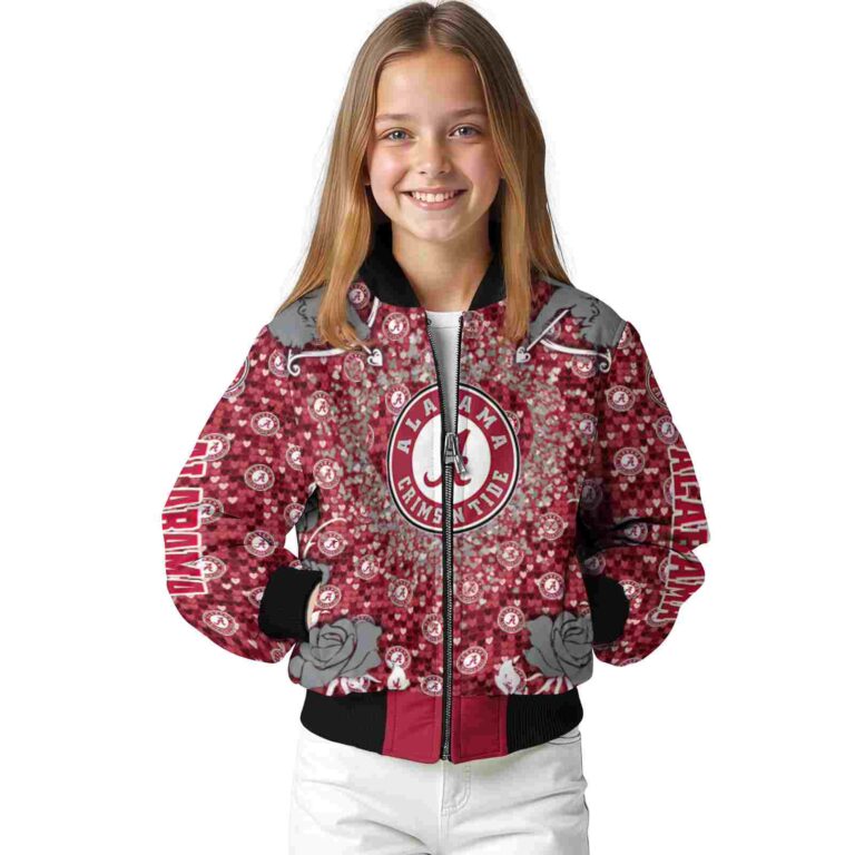 custom alabama crimson tide heart explosion crimson jacket top rated