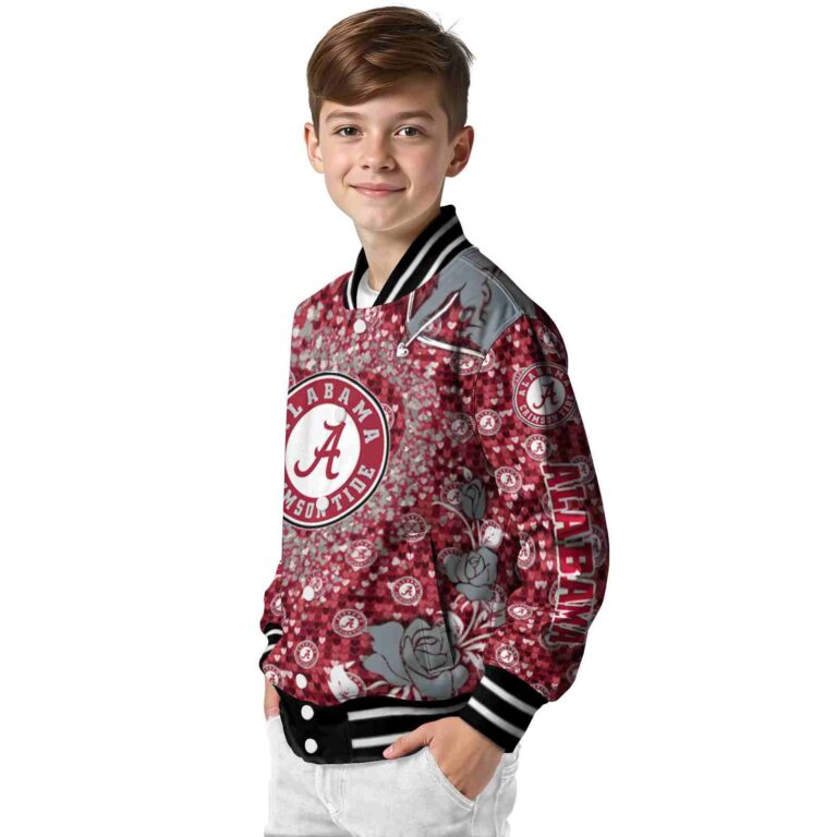 custom alabama crimson tide heart explosion crimson jacket trendy