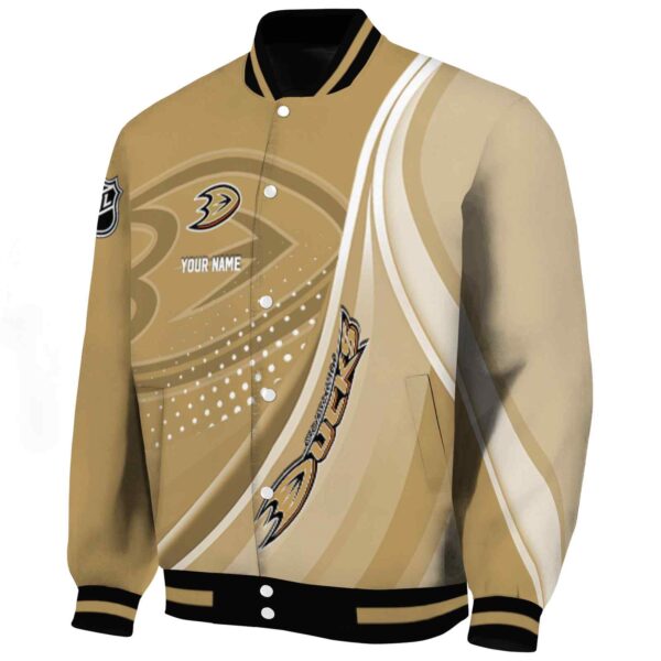 custom anaheim ducks wave patterns gold jacket best selling