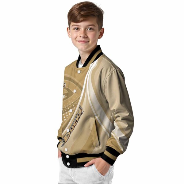 custom anaheim ducks wave patterns gold jacket trendy