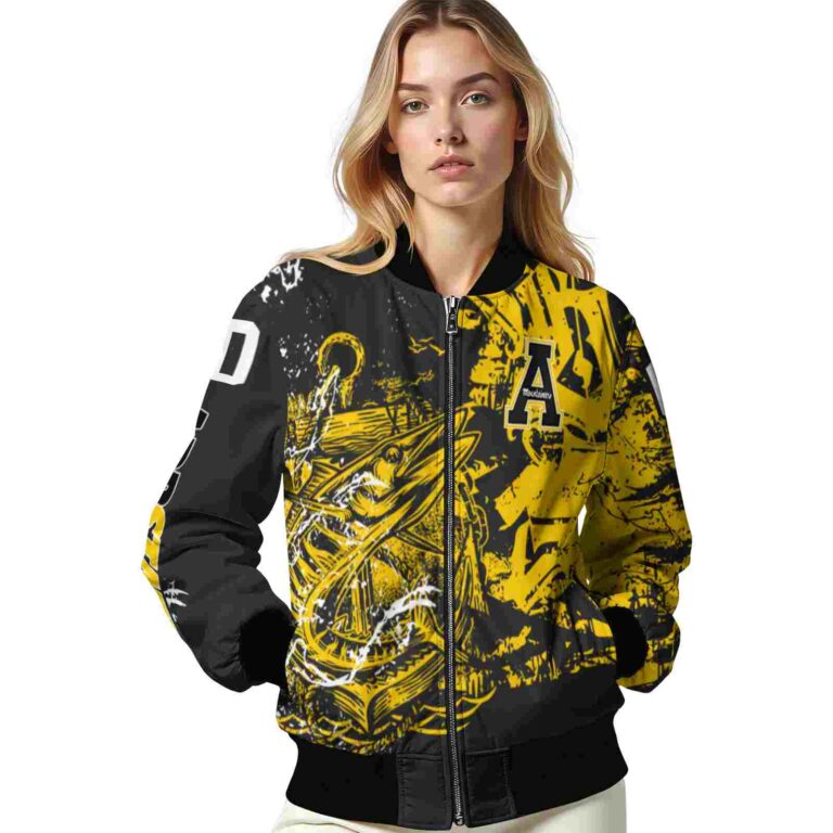 custom appalachian state mountaineers fishing art black jacket latest model