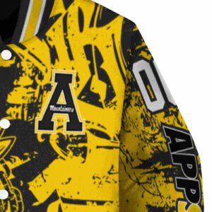 custom appalachian state mountaineers fishing art black jacket premium grade