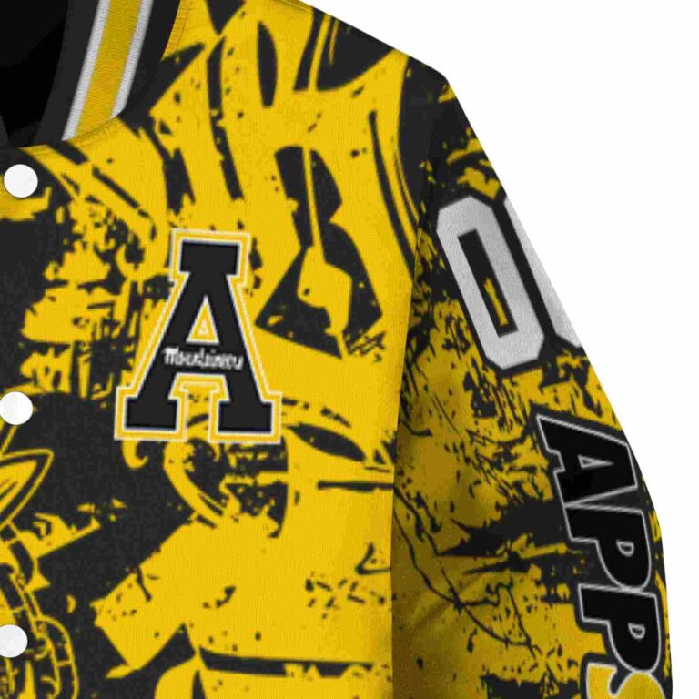 custom appalachian state mountaineers fishing art black jacket premium grade