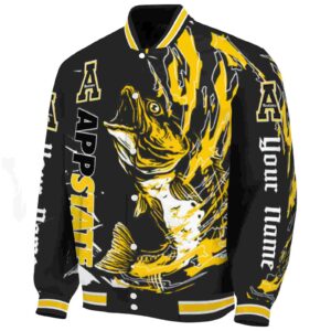 custom appalachian state mountaineers fishing passion black white jacket best selling